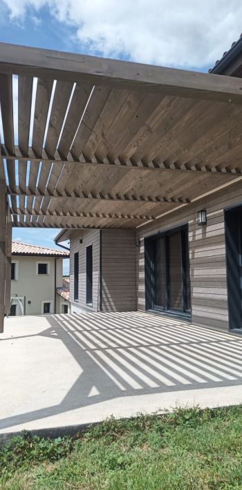 Extension pergola sur maison ossature bois - Barcelone